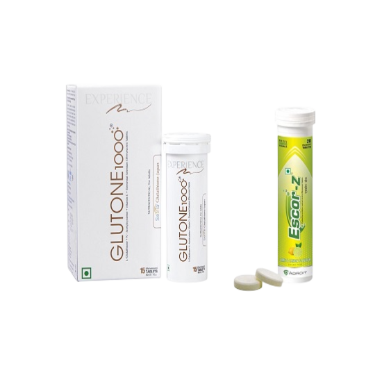 Glutone 1000 15 TAB with Escor Z -Lime & Lemon Flavour, 20TAB