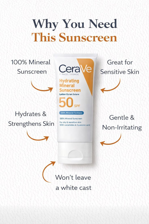 Cerave Hydrating Sunscreen 50-SPF