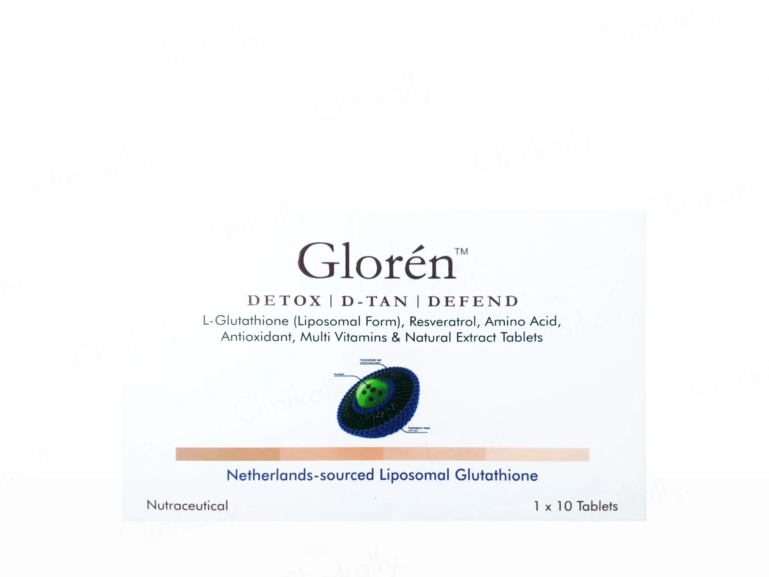 Gloren Detox & D-Tan Nutraceutical 10Tablets