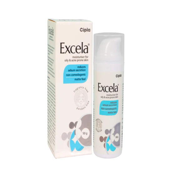 Excela Moisturiser for oily & acne prone skin, 50gm