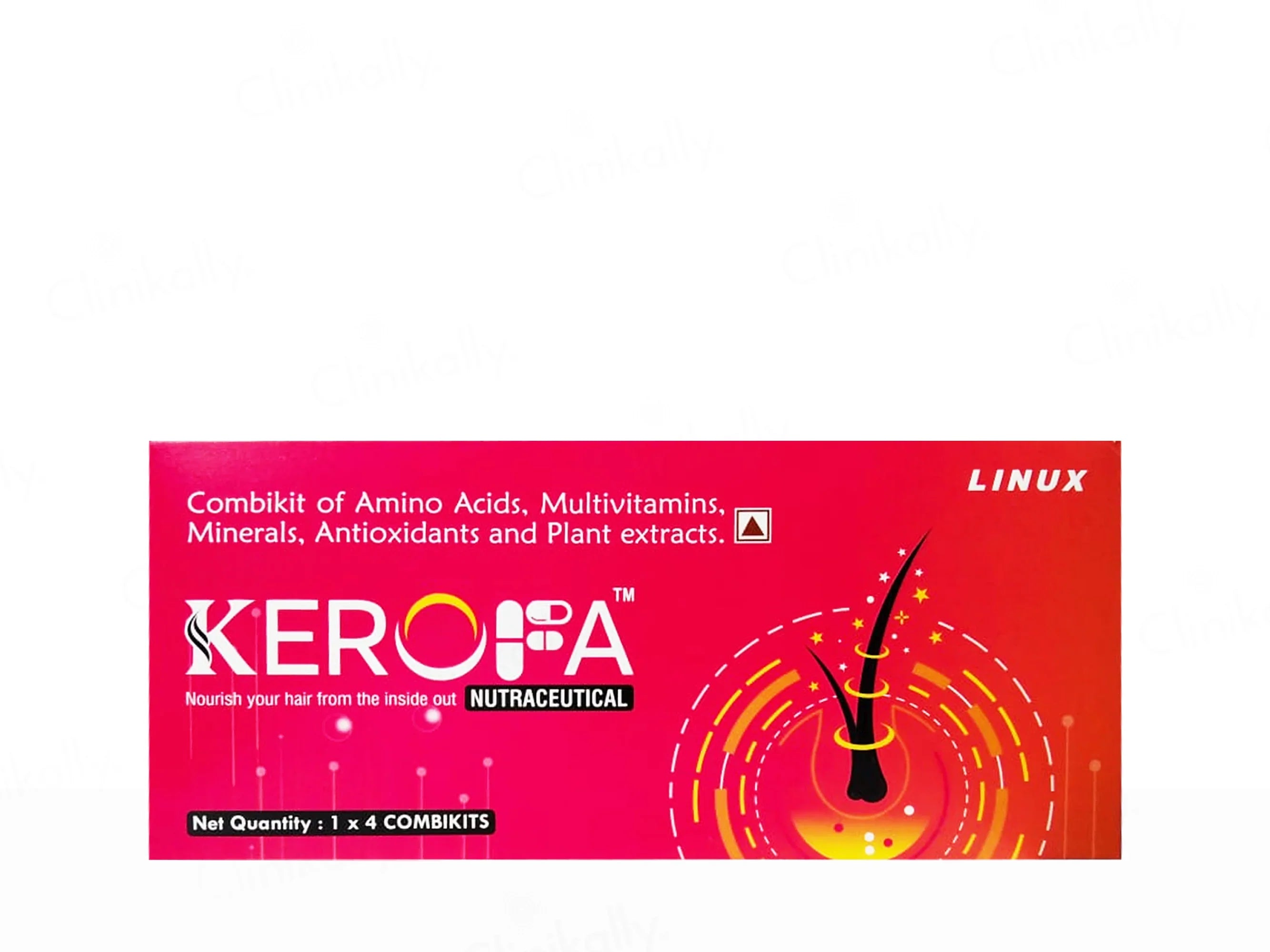 Kerofa Hair Growth Nutraceutical Supplement Combokit, 1 Kit