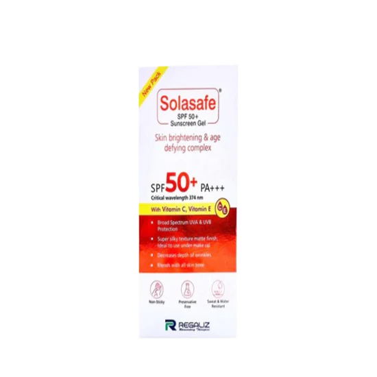 Solasafe Spf 50+ Sunscreen Gel, 50gm