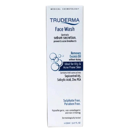 Truderma Face Wash For oily & Acne Prone Skin, 150ml