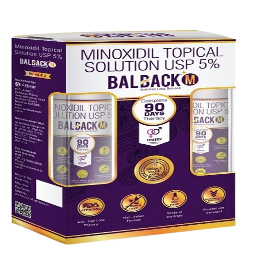 Balback m 5% Minoxidil Solution 90ml 1 Box
